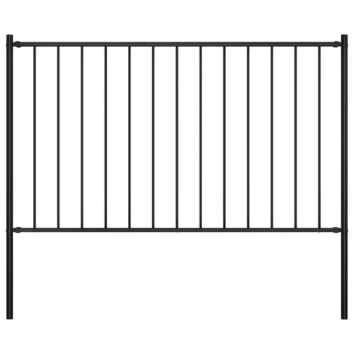 vidaXL Zaunfeld mit Pfosten aus pulverbeschichtetem Stahl 1,7 x 1,25 m - Gartenzäune aus witterungsbeständigem, pulverbeschichtetem Stahl, ideal für langlebigen Schutz und einfache Montage. Lieferung inklusive Pfosten und Montagematerial.