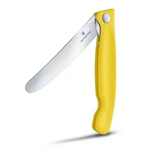 VICTORINOX Frühstücksmesser Swiss Classic silber, gelb glatt, Klinge: 11,0 cm, 1 St.