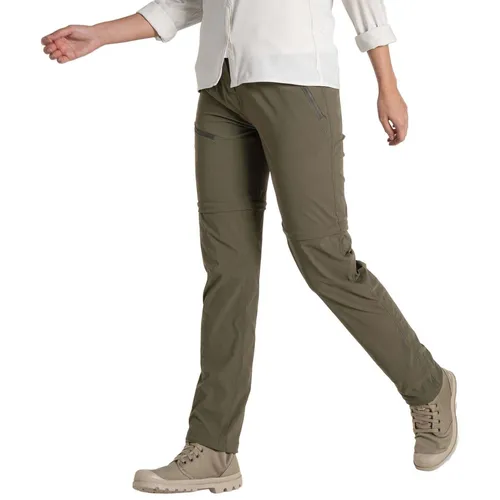 Craghoppers Women's Nosilife Pro Convertible Hose III - Zip-Off-Hose Gr 21 - Short oliv - Wanderhose mit Insektenschutz und UV-Schutz, ideal für Reisen und Outdoor-Aktivitäten. Bequem und vielseitig durch Zip-Off-Funktion.