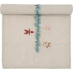Greengate Juana Tischläufer mit Stickerei sand 140x40cm