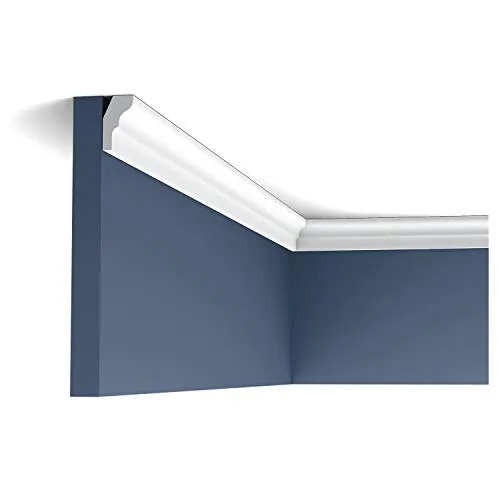 Orac Decor CX111 AXXENT Zierleiste | 2 m Stuckleiste - Hochwertige Stuckleiste aus Duropolymer, vorgrundiert und extrem widerstandsfähig. Ideal für alle Wohnbereiche und einfach zu verkleben.