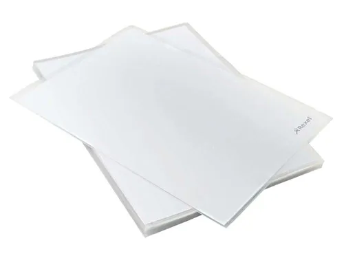 Rexel RX27166 Ecodesk Sichthüllen A4 - 25 Stück, transparent - Klarsichtfolien aus 100% recyceltem Polypropylen, ideal für starke Beanspruchung. Leicht genarbte Oberfläche verhindert Lichtreflexion und schützt Ihre Dokumente optimal.
