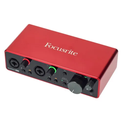 Focusrite Scarlett 2i2 3rd Gen B-Stock - Hochwertiges Audiointerface - Audio/MIDI-Interface mit 2-Kanal USB2.0, 24-Bit/192 kHz und inkl. Hitmaker Expansion Software Bundle für kreatives Musikproduzieren.