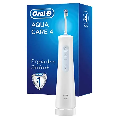 Oral-B AquaCare 4 - Effektive Munddusche für gesunde Zähne - Munddusche für optimale Zahnpflege, entfernt Plaque und sorgt für frischen Atem – ideal für die tägliche Mundhygiene.