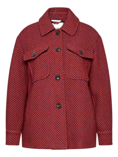 Tommy Hilfiger Damen Herringbone Shacker Hemdjacke M