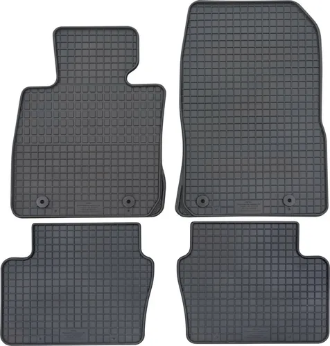 PETEX Gummimatten für Mazda 2 und CX-3 schwarz 4-teilig - Passgenaue Fußmatten für Mazda 2 (ab 02/2015) und CX-3 (ab 06/2015) mit hohem Rand, der Schmutz und Wasser zurückhält. Rutschfeste Noppen sorgen für sicheren Halt, einfach zu reinigen und besonders langlebig.
