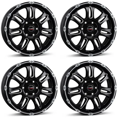 Borbet Felgen CW8 8.0x18 ET52 5x120 SWPM für VW Amarok Crafter T5 T6 T6.1 Mult 4