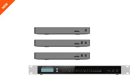Grandstream PBX UCM6304A - Leistungsstarke VoIP-Telefonanlage - Festnetztelefone mit 4 FXO-Ports, ideal für kleine bis mittelgroße Unternehmen, bietet umfassende Kommunikationslösungen.