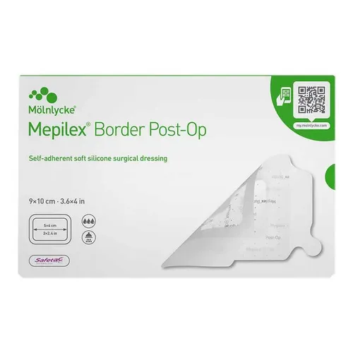 MEPILEX Border Post-OP Verband haftend 9x10 cm 10St MHD 11/25 PZN 11639136