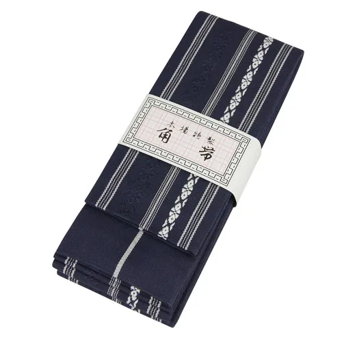 DerShogun Kaku Obi Japan aus Baumwolle blau 400 cm