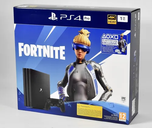 🎮 Sony PlayStation 4 Pro Fortnite Bundle 1TB - Konsolen mit 1TB Speicher, inklusive Fortnite Bundle für ultimativen Gaming-Spaß und beeindruckende Grafik.
