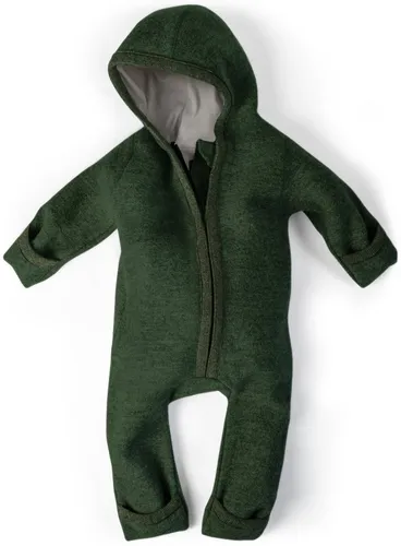 Ehrenkind Walkoverall Baby aus Natur Schurwolle - Winteroverall aus 100% Schurwolle, atmungsaktiv und wärmeregulierend, ideal für kalte Tage. Mit Reißverschluss und umklappbaren Abschlüssen für besten Komfort.