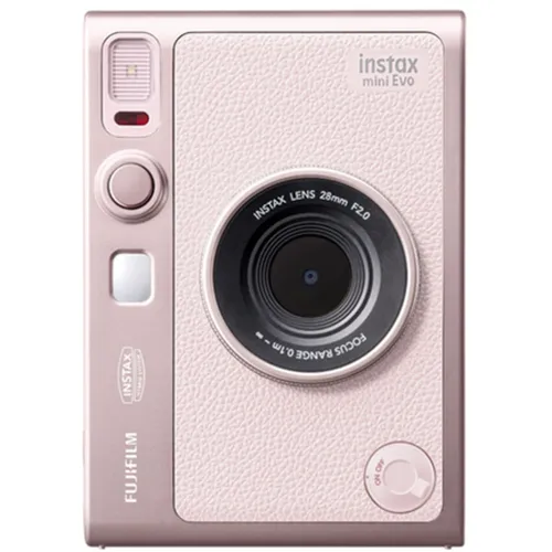 Fujifilm Instax Mini EVO Gentle Rose - Typ C Sofortbildkamera - Sofortbildkamera im eleganten Gentle Rose Design, bietet kreative Fotofunktionen und sofortige Ausdrucke für unvergessliche Momente.