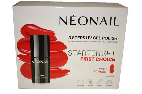 NEONAIL UNIQUE Set 3x UV Nagellack mit LED Lampe 18W/36 - Nagelpflegeinstrumente-Set, ideal für perfekte Maniküre und Pediküre zu Hause, inklusive 3x UV Nagellack und leistungsstarker LED Lampe.