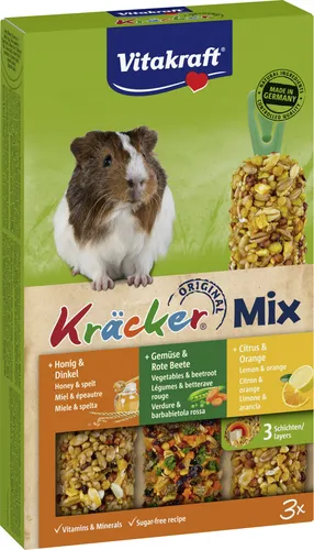 Vitakraft KräckerTrio Citrus Gemüse Honig 3 Stück / 168 g