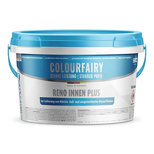 BAU DISCOUNT Colourfairy Reno Innen Plus Nikotinsperre lösemittelhaltig 12,5 Liter weiß