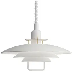Belid Hängeleuchte Primus II, Weiß, Metall, rund,rund, 150 cm, Handmade in Europe, Europäischer Sicherheitsstandard, Schutzklasse II (Schutzisoliert), Lampen & Leuchten, Innenbeleuchtung, Leuchten nach Räumen, Esstischlampen