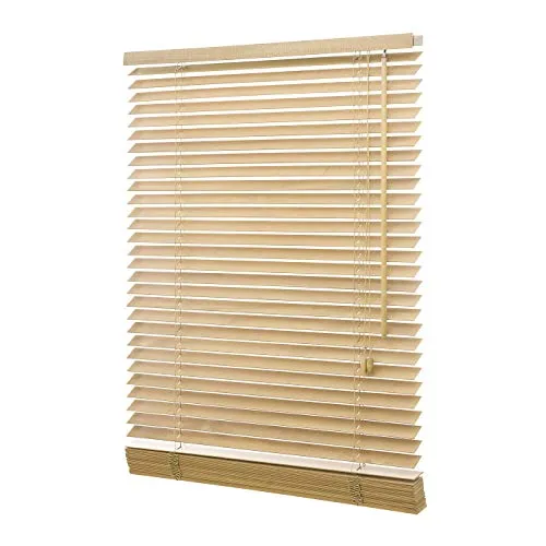 Ventanara® Holzjalousie 35mm - Hochwertige Echtholz Jalousie (50 x 130 cm) - Jalousien aus massivem Lindenholz, idealer Sichtschutz für jeden Raum, feuchtraumgeeignet und einfach zu montieren. Stilvolles Design für Ihr Zuhause!