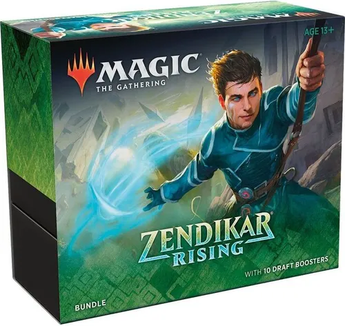Zendikar Rising Bundle - Magic: The Gathering - Gesellschaftsspiel mit 10 Draft Boostern, 20 Premium Basic Lands und einem übergroßen Lebenspunktezähler für das ultimative Spielerlebnis in der Welt von Zendikar.