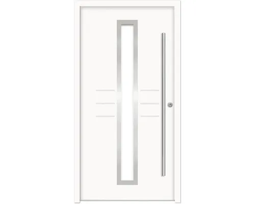Splendoor Haustür HESTIA Aluminium 1000x2100 mm NCS S 0500-N Weiß DIN Rechts (na