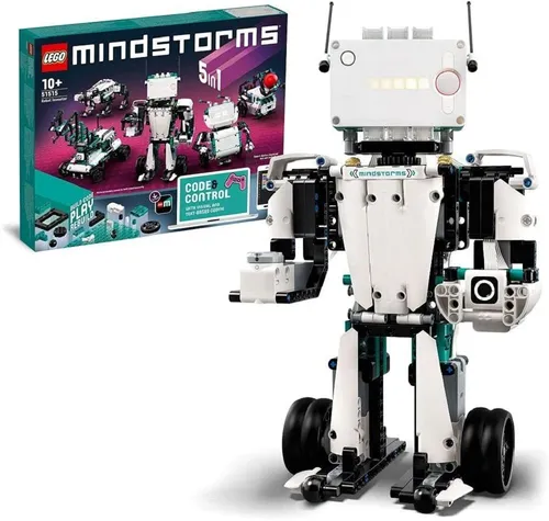 LEGO 51515 MINDSTORMS Roboter-Erfinder - Bauklötze & Bausteine, 5-in-1 Robotik-Set mit App-Fernsteuerung für interaktives Programmieren und spielerisches Lernen von MINT-Fähigkeiten.