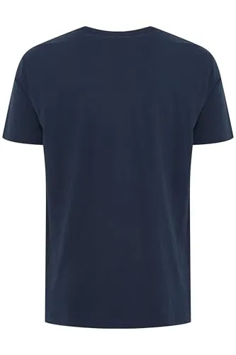 !Solid SDRock Herren T-Shirt Kurzarm Shirt 100% Baumwolle Regular Fit, Farbe: Insignia Blue (194010), Größe: L