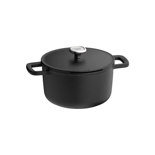 BergHOFF Antihaft Topf Phantom 24X11cm - Universal-Kochtopf mit 4,4 L Fassungsvermögen, umweltfreundlichem, recyceltem Aluminium und langlebiger CeraGreen Antihaftbeschichtung für energieeffizientes Kochen.