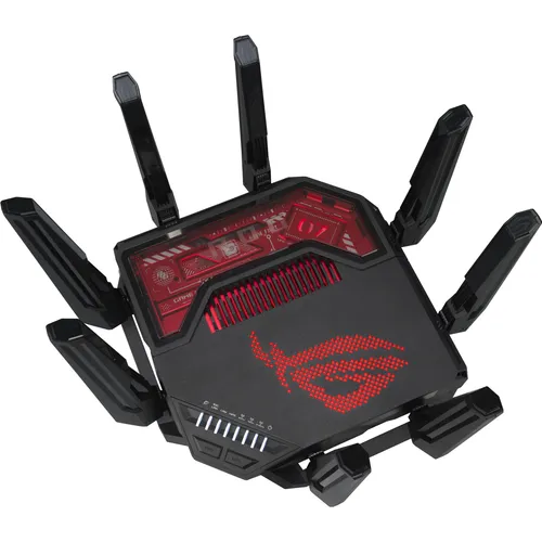ASUS ROG Rapture GT-BE19000 - Tri-Band WiFi 7 Gaming Router, ultrahohe Geschwindigkeit für optimales Gaming-Erlebnis