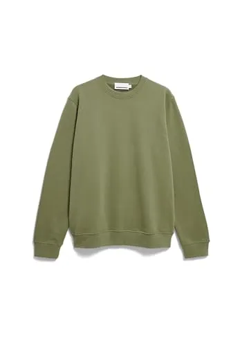 ARMEDANGELS Herren Sweatshirt aus Bio-Baumwolle BAARO Loop Regular Fit Fatigue Green M
