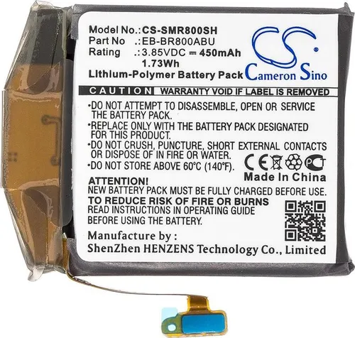 Akku für Samsung Galaxy Watch 46mm, Samsung Sm-R800 ( eq. EB-BR800ABU ), 450 mAh