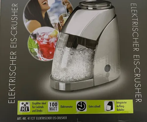 Gastroback Ice-Crusher (CH-Stecker) (41127) - Eiswürfelmaschinen, leistungsstarker Ice-Crusher für perfekte Eiswürfel für Cocktails und Drinks, ideal für Partys und Veranstaltungen