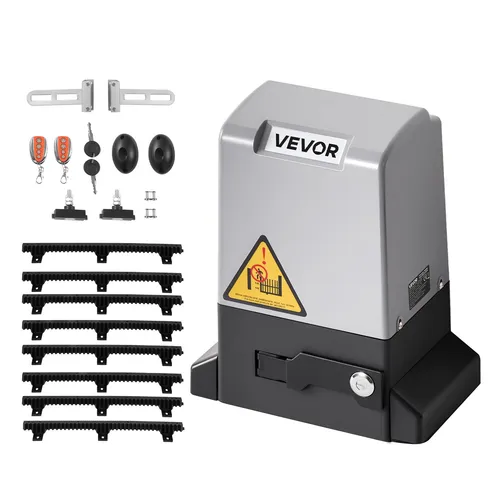 VEVOR 550W Schiebetorantrieb für Hoftore bis 1500kg - Sonstige Elektroinstallationsartikel mit langlebigem Kupfermotor und robuster Bauweise. Ideal für Tore bis 25m, wasserdicht und staubdicht für zuverlässigen Einsatz.