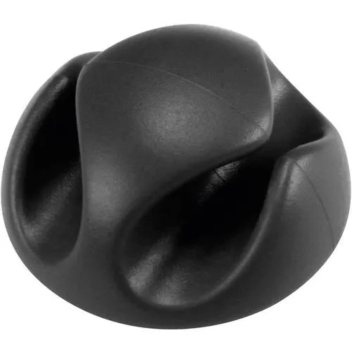 TRU COMPONENTS Kabelhalter selbstklebend 558364 Bündel-Ø-Bereich 8 mm (max) Schwarz 6 St.