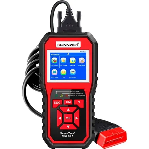 Konnwei KW850 OBD2-Scanner: Effiziente Fahrzeugdiagnose - On-Board-Diagnosegerät für schnelle Fehlersuche, benutzerfreundlich mit umfangreichen Funktionen für professionelle Werkstätten.