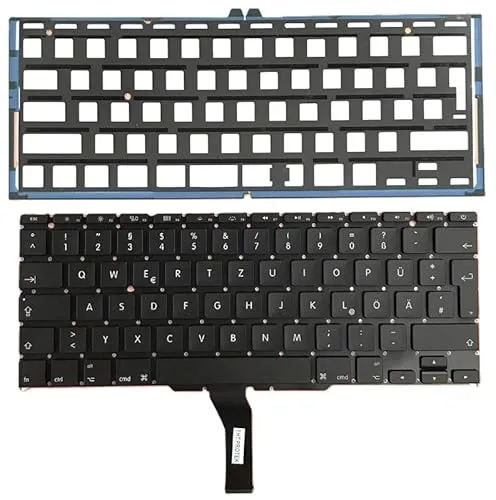 T-ProTek DEUTSCHE - Tastatur mit Beleuchtung kompatibel für MacBook Air 11" Early 2015 A1465 EMC 29