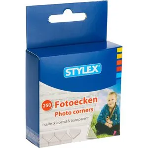 Stylex Fotoecken 31080, selbstklebend, transparent, 250 Stück
