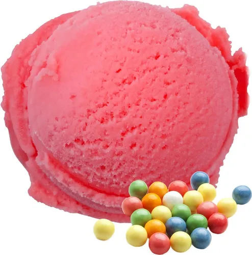 Gino Gelati Softeispulver Bubble Gum Rosa 1:3 - Küchenmaschinen - Hochwertiges Softeispulver für cremiges, rosa Softeis mit authentischem Bubble Gum Geschmack. Ideal für Kindergeburtstage und Familienfeiern!