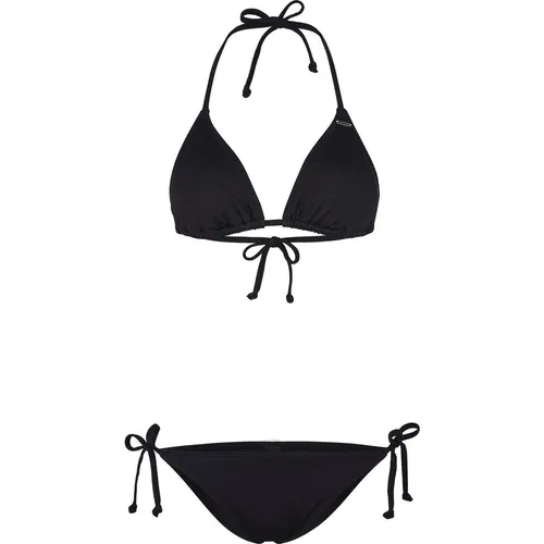 O'Neill Essentials Capri - Bondey Bikini SET black out (19010) 38 - Bademode für Damen: Genießen Sie die Sonne mit dem schnelltrocknenden Capri Bondey Bikini-Set, das aus 78% regeneriertem ECONYL-Polyamid besteht und perfekten Sitz mit herausnehmbaren Pads bietet.