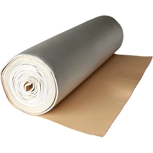Dämmmatte selbstklebend für Heizkörper - Thermo-Stop - Panel-Isolierung mit Aluminiumfolie, 5m² Fläche für optimale Wärmerückstrahlung und Senkung der Heizkosten. Effiziente Lösung gegen Kälte und Feuchtigkeit.