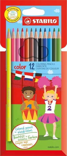 STABILO FARBSTIFTE COLOR 12 STÜCK PACKUNG BUNTSTIFTE