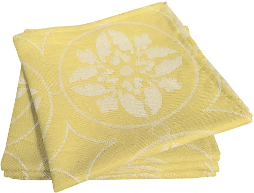 Adam Stoffserviette Romantic Puligny Light (4 St) - Elegante Stoffservietten im 4er-Set aus 100% GOTS-zertifizierter Bio-Baumwolle. Das florale Jacquard-Muster bringt Romantik auf den Tisch und sorgt für stilvolle Akzente bei jedem Anlass. Pflegeleicht und vielseitig kombinierbar.