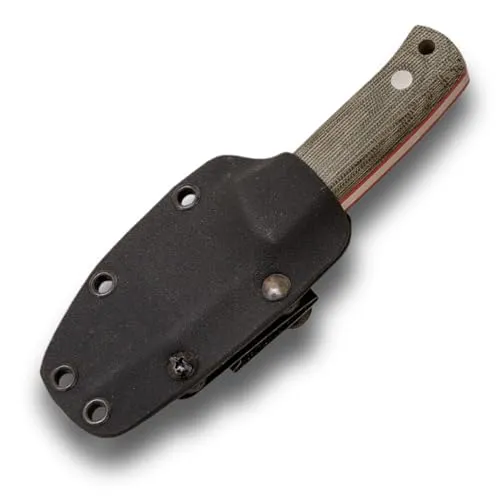 Joker Erizo TS1 CV81-K Sport Survival Messer, Micarta-Griff, Messer mit 7,5 cm Klinge inklusive Kydex-Etui mit Paracord 550, Angelwerkzeug, Jagd, Camping und Wandern
