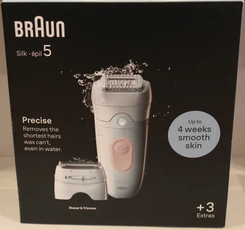 Braun Silk-épil 5-030 - Epiliergerät für seidig-glatte Haut, inklusive 15% Rabatt auf Zubehör während der Garantiezeit