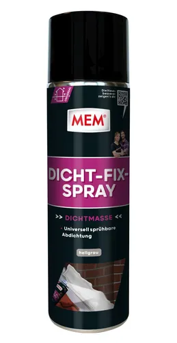 MEM Dicht-Fix Spray 500ml - Dichtspray für zuverlässige Abdichtungen, ideal für Reparaturen und Bauprojekte, verhindert Leckagen und ist einfach anzuwenden.