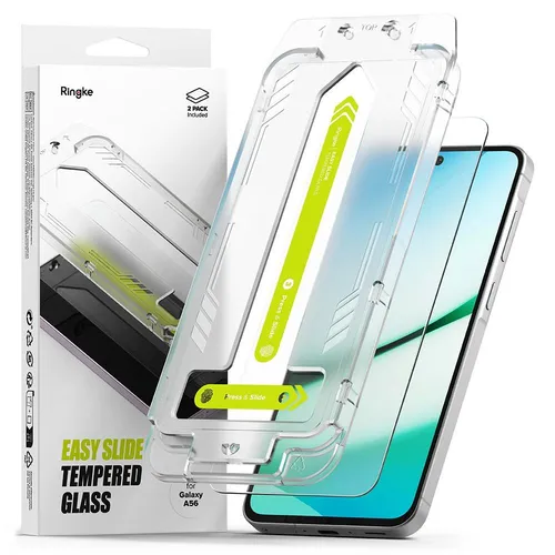 RINGKE Tempered Glass Easy Slide für Galaxy A56 5G - 2 Stück - Displayschutzfolien mit vollständigem Schutz und einfacher Anbringung, ideal für den perfekten Schutz Ihres Galaxy A56 5G.