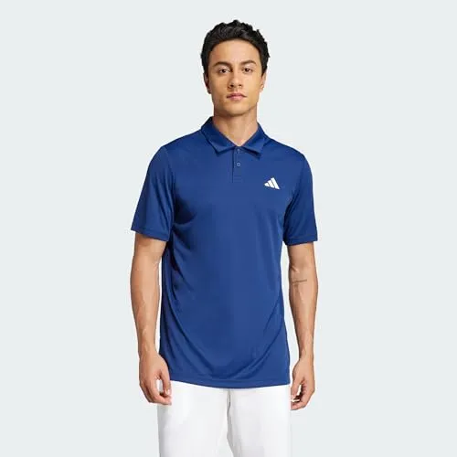 Adidas Men's Club Tennis Climacool Polo Shirt - Dunkelblau, Größe S - Klassisches Poloshirt mit regulärer Passform, hergestellt aus 100 % recyceltem Polyester. Ideal für volle Bewegungsfreiheit dank FreeLift Passform und atmungsaktivem Mesh-Einsatz auf der Rückseite.