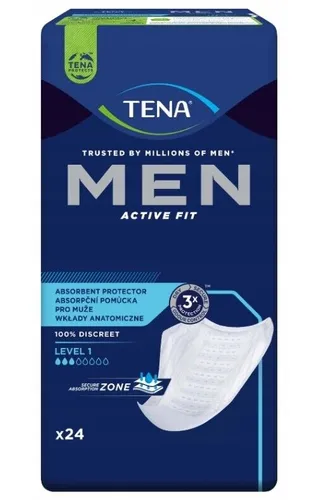 TENA Men Level 1 Einlagen 24 Stück bei Inkontinenz - Essity