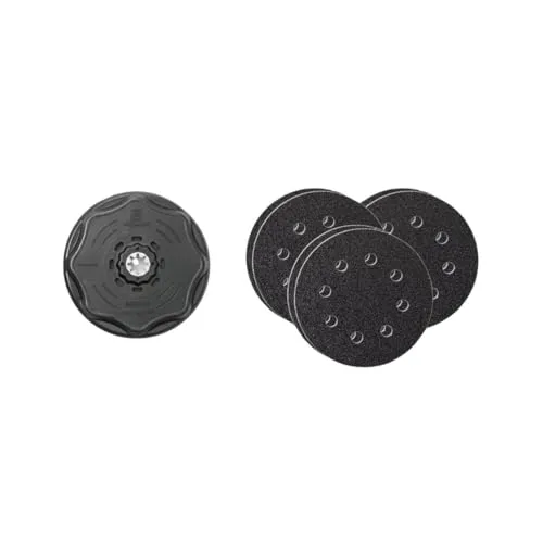 Fein Schleifplatte 115mm - Gelochte Kletthaftplatte, ideal für präzises Schleifen und vielseitige Elektrowerkzeuge