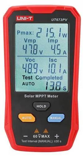 UNI-T Solar MPPT Messgerät UT673PV - Sonstige Messgeräte mit hochpräziser MPPT-Technologie für effiziente Solarenergieüberwachung und -optimierung.