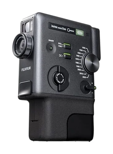 Fujifilm instax mini evo Cinema - Digitalkamera mit TFT-Display - Kompakte Digitalkamera für kreative Sofortaufnahmen, ausgestattet mit 3,91 cm TFT-Display für einfache Bedienung und brillante Bilder.